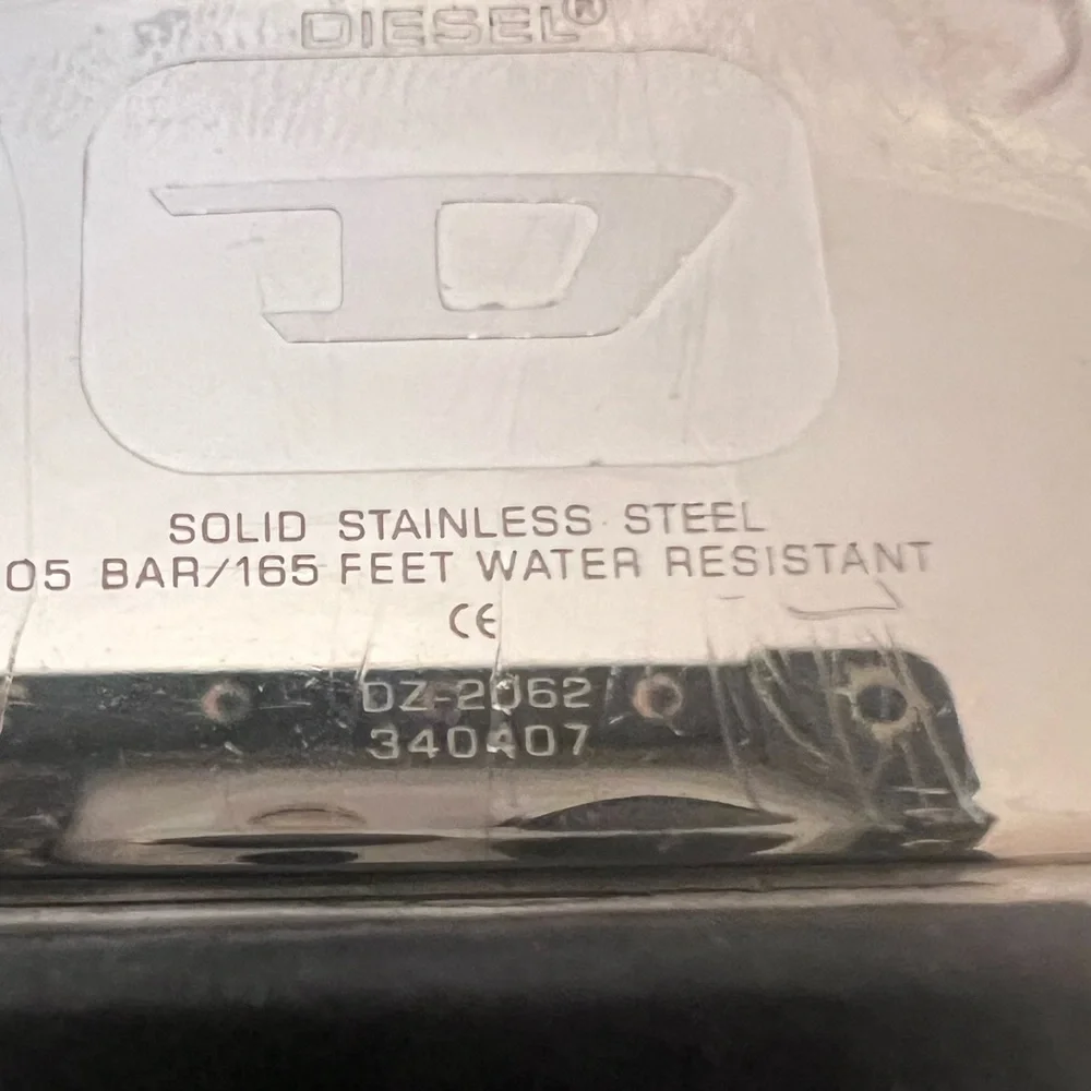 🍎DIESEL VTG 2006 Original DZ-2062 with RARE Original Bracelet - Picture 5 of 8